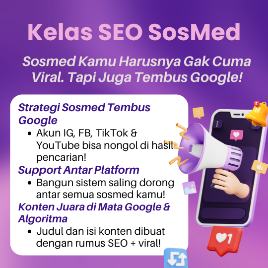 Pelatihan SEO SosMed Tembus Google